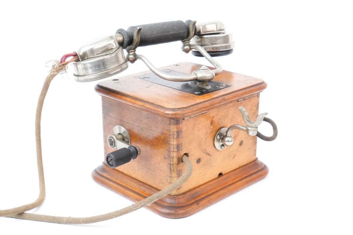 Marty Type Telephone Circa 1910 - Burgunder Manufacturer-photo-2