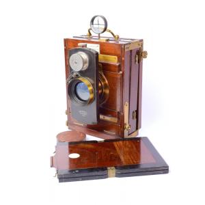 Nineteenth Century Signed Folding Photographic Camera