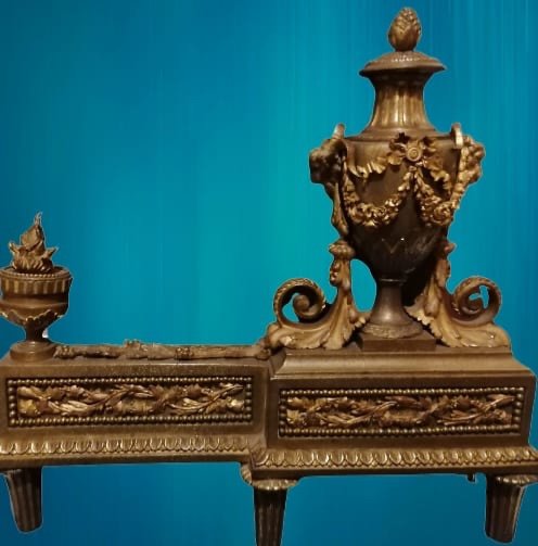 Pair Of Louis XVI Style Andirons-photo-2