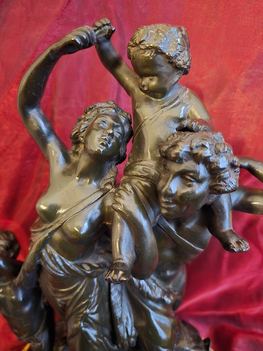 Bronze “triumph Of Bacchus”-photo-3