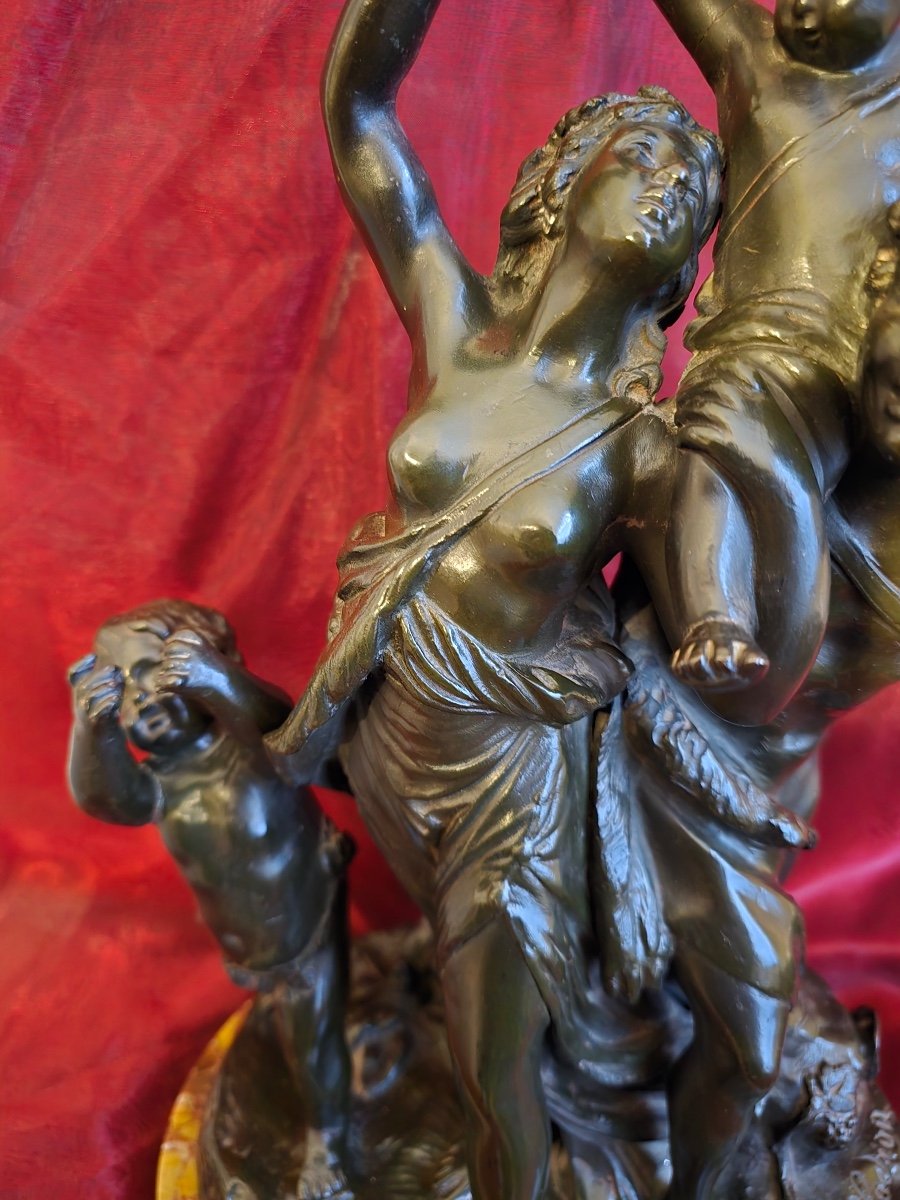 Bronze “triumph Of Bacchus”-photo-4