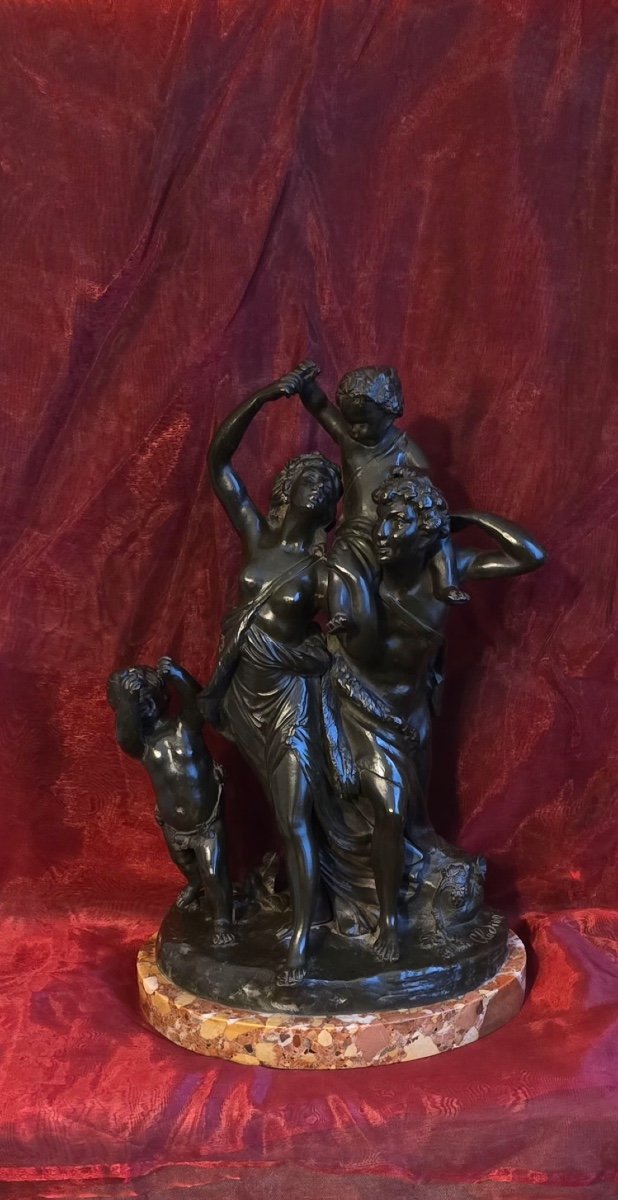 Bronze “triumph Of Bacchus”