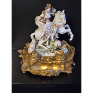 Encrier Porcelaine Meissen 