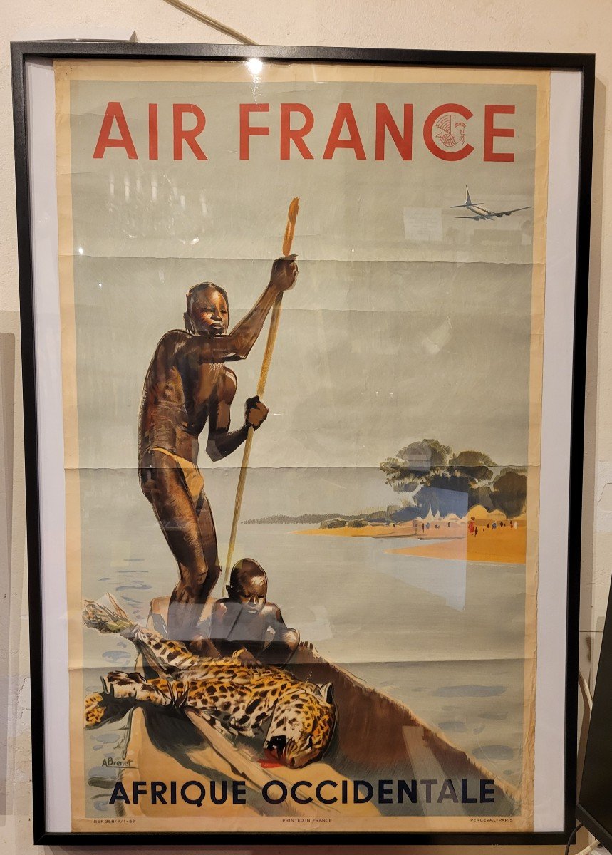 Brenet - Original Air France Poster West Africa-photo-2