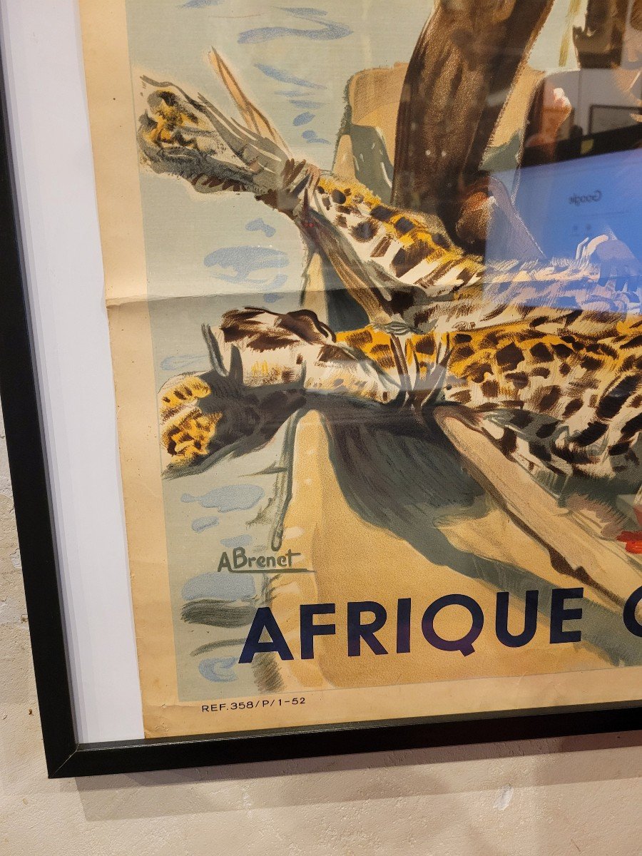 Brenet - Original Air France Poster West Africa-photo-3