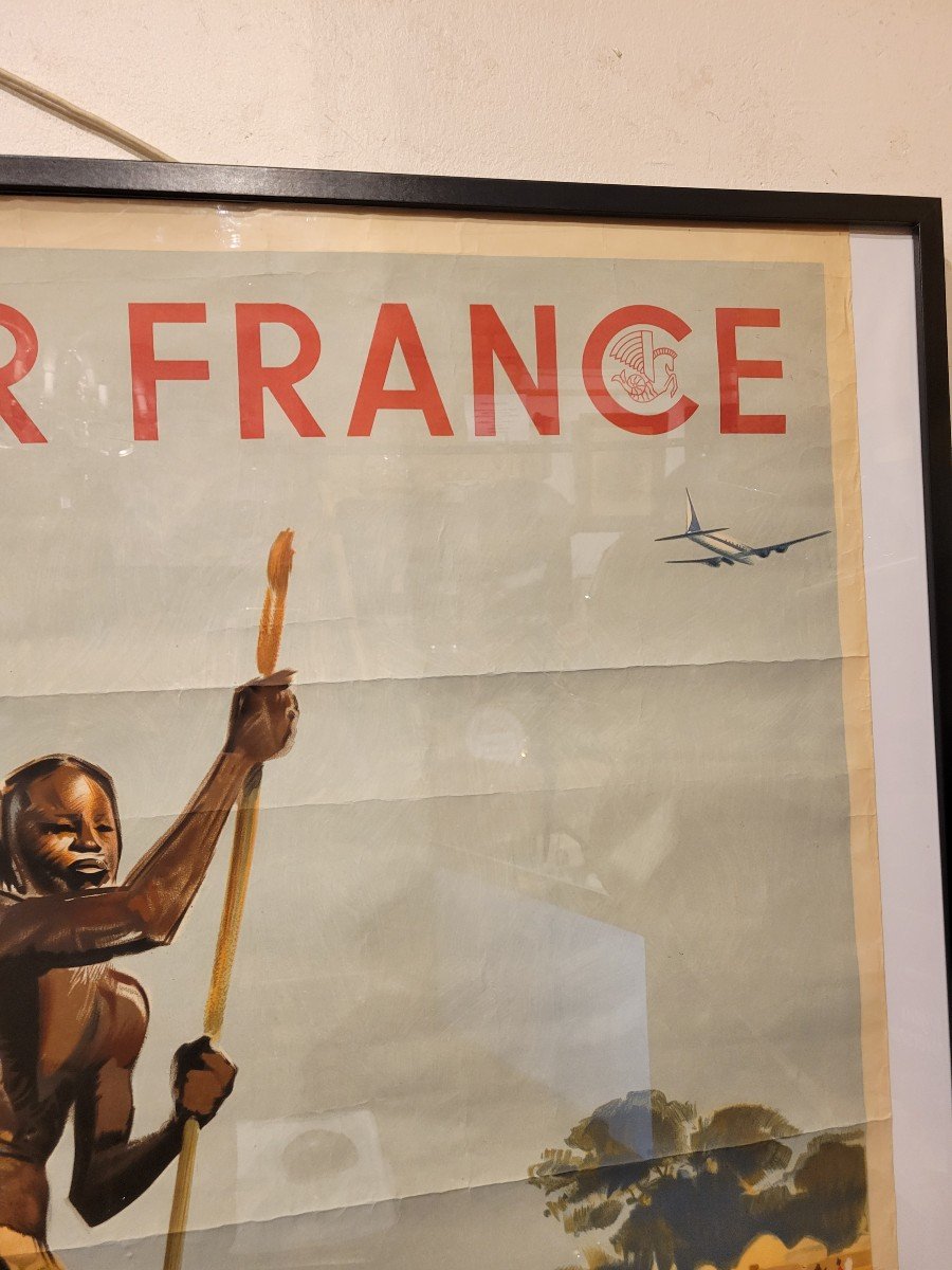 Brenet - Original Air France Poster West Africa-photo-2