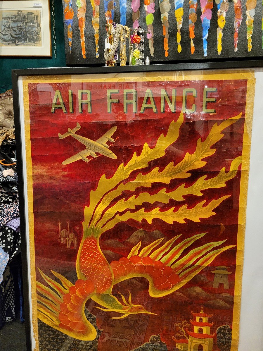 Air France Extrême Orient Affiche Originale-photo-2