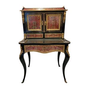 Secretaire Style Boule En Laiton Et Bronze, Napoleon III