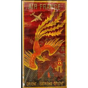 Air France Extrême Orient Affiche Originale