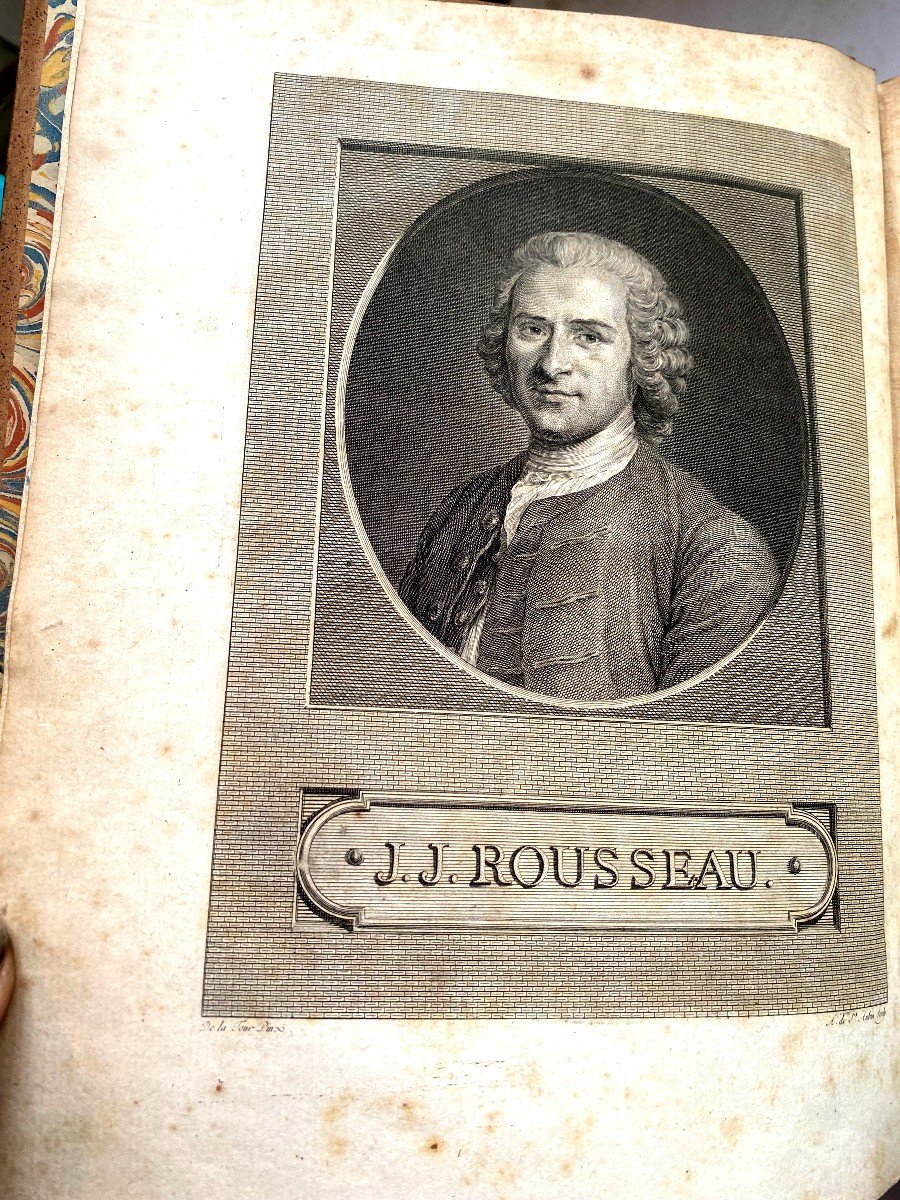 Beautiful Collective Work Of Jj Rousseau In 17 Volumes In 4 Geneva And Paris Chez Volland 1790-photo-3