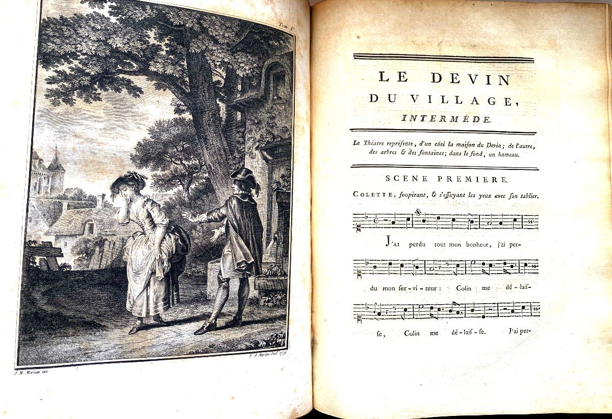 Beautiful Collective Work Of Jj Rousseau In 17 Volumes In 4 Geneva And Paris Chez Volland 1790-photo-1