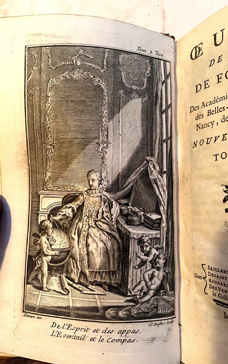 Very Beautiful Series In 11 Illustrated Volumes Of "the Works Of Monsieur De Fontenelle", Paris 1767-photo-2