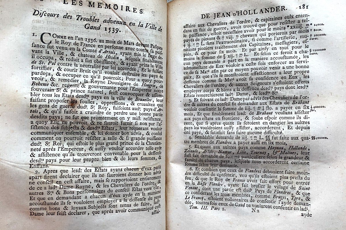 3 Fine Volumes, Cold-struck Vellum: Vita Viglii Aytta Zuichemi Ad Ipso Viglio Scripta, 1743-photo-3