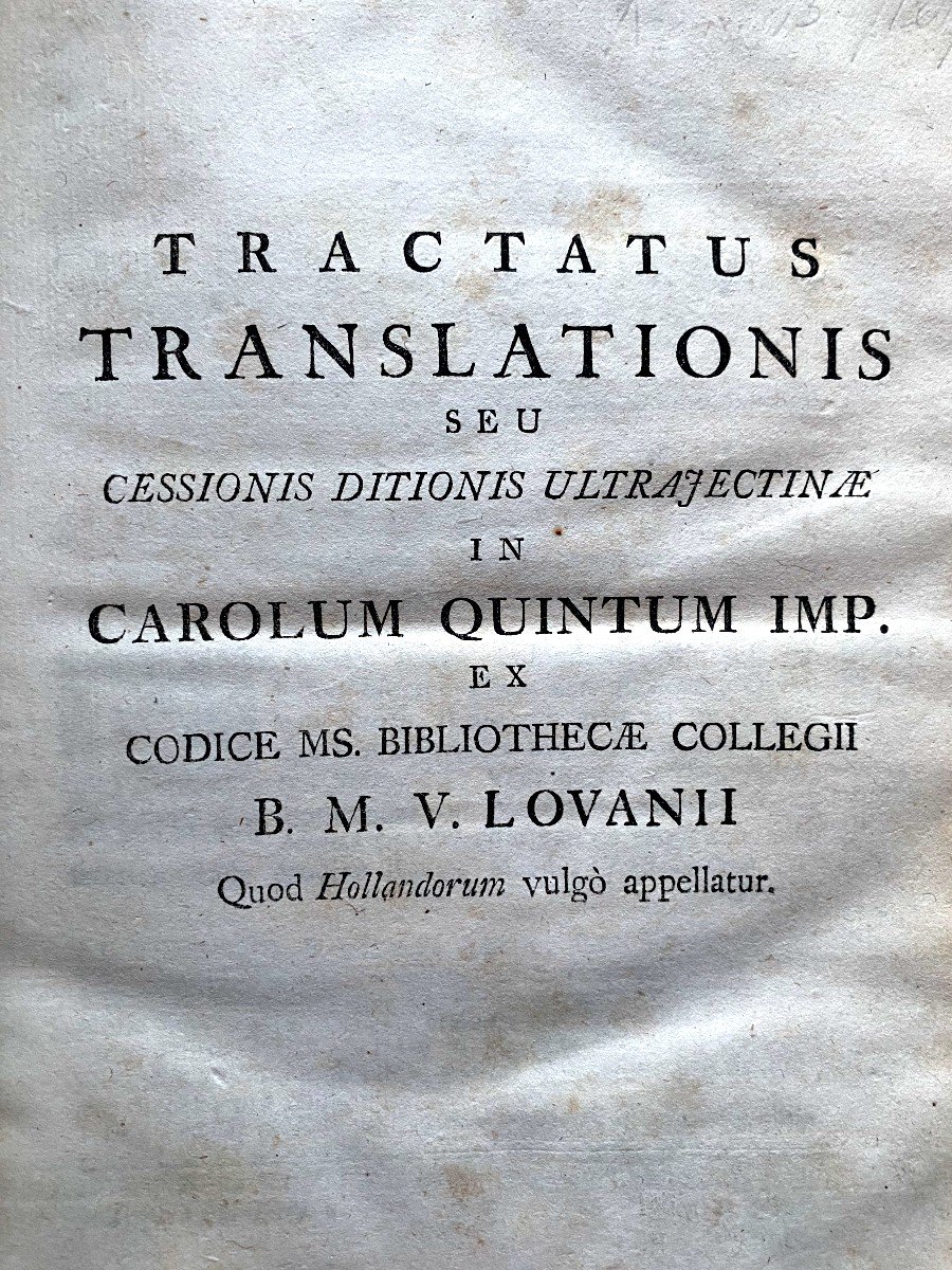 3 Fine Volumes, Cold-struck Vellum: Vita Viglii Aytta Zuichemi Ad Ipso Viglio Scripta, 1743-photo-6