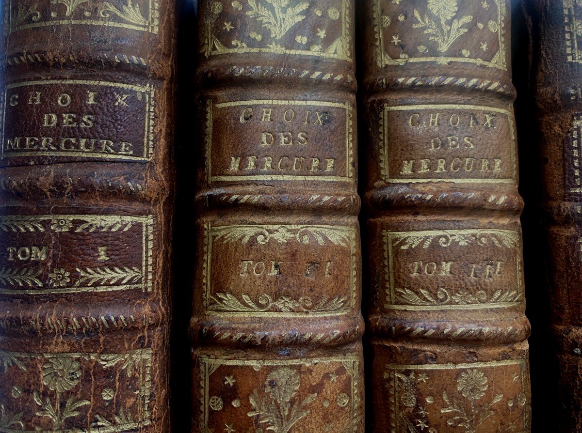 Rare Collection En 35volumes Du Choix Des Anciens  Mercures Par Jean-françois Marmontel 1757/64-photo-2