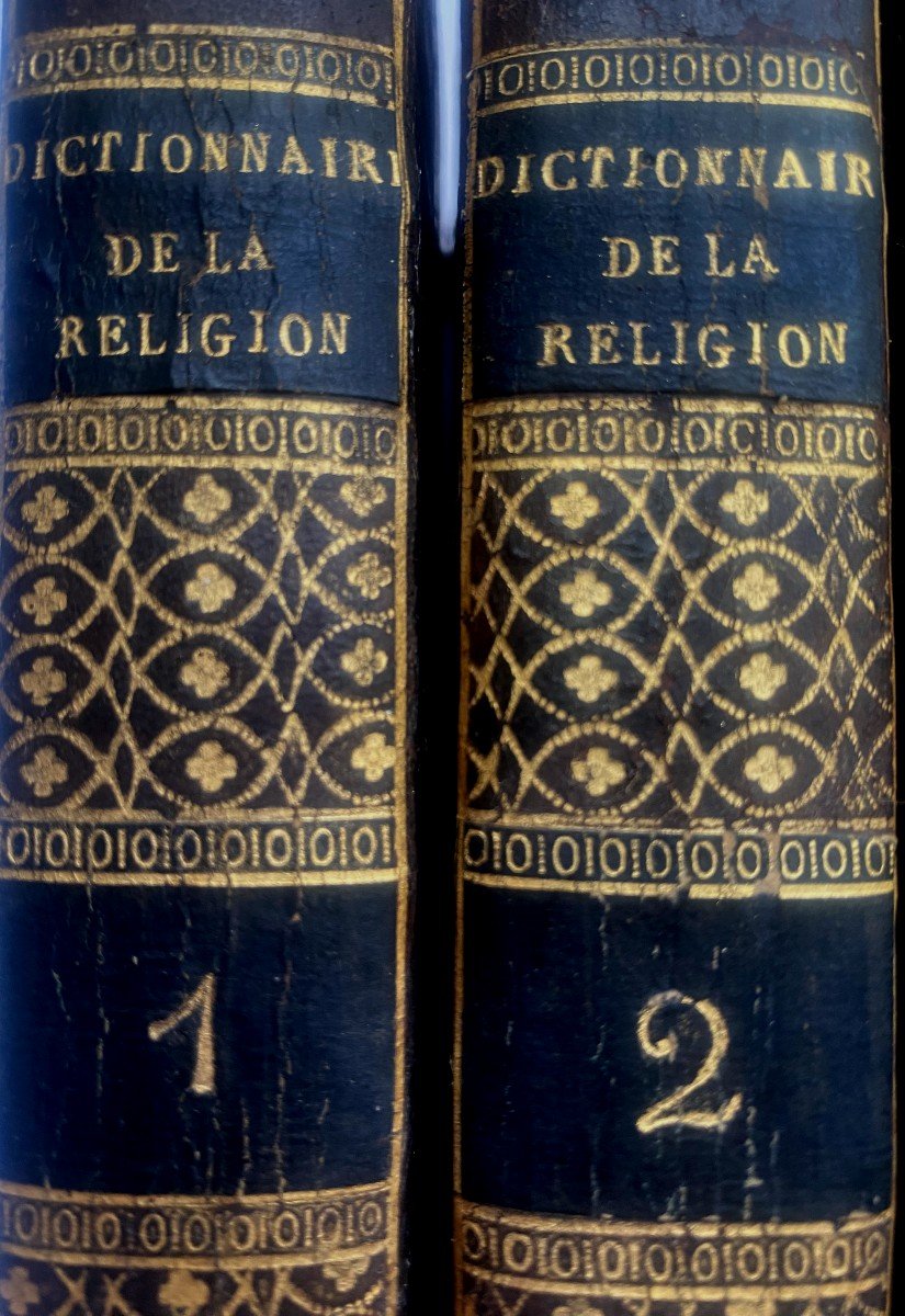 4 Volumes With The Arms Of Saint Peter (vatican) From The Second Division Seminary Of Toulouse 1818-photo-1