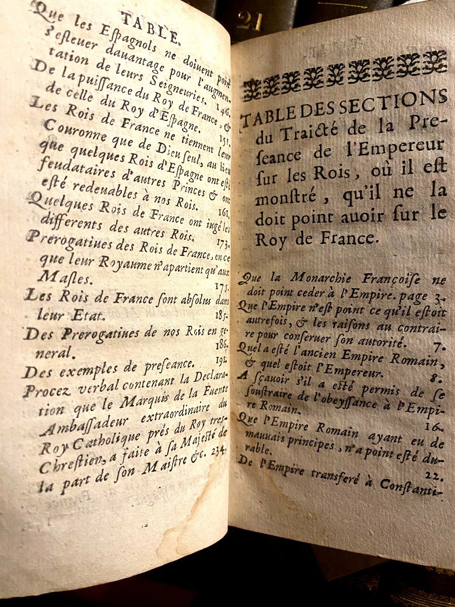 Various Treatises On The Rights And Prerogatives Of The Kings Of France, In Paris 1666, In I Vol. -photo-2