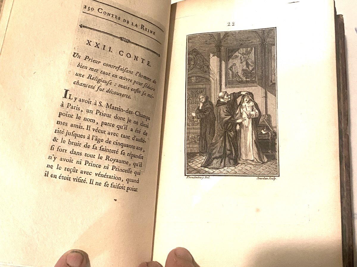 4 Beaux Vol. In 8 "contes Et Nouvelles De Marguerite De Valois Reine De Navarre Iliustrés 18ème-photo-2