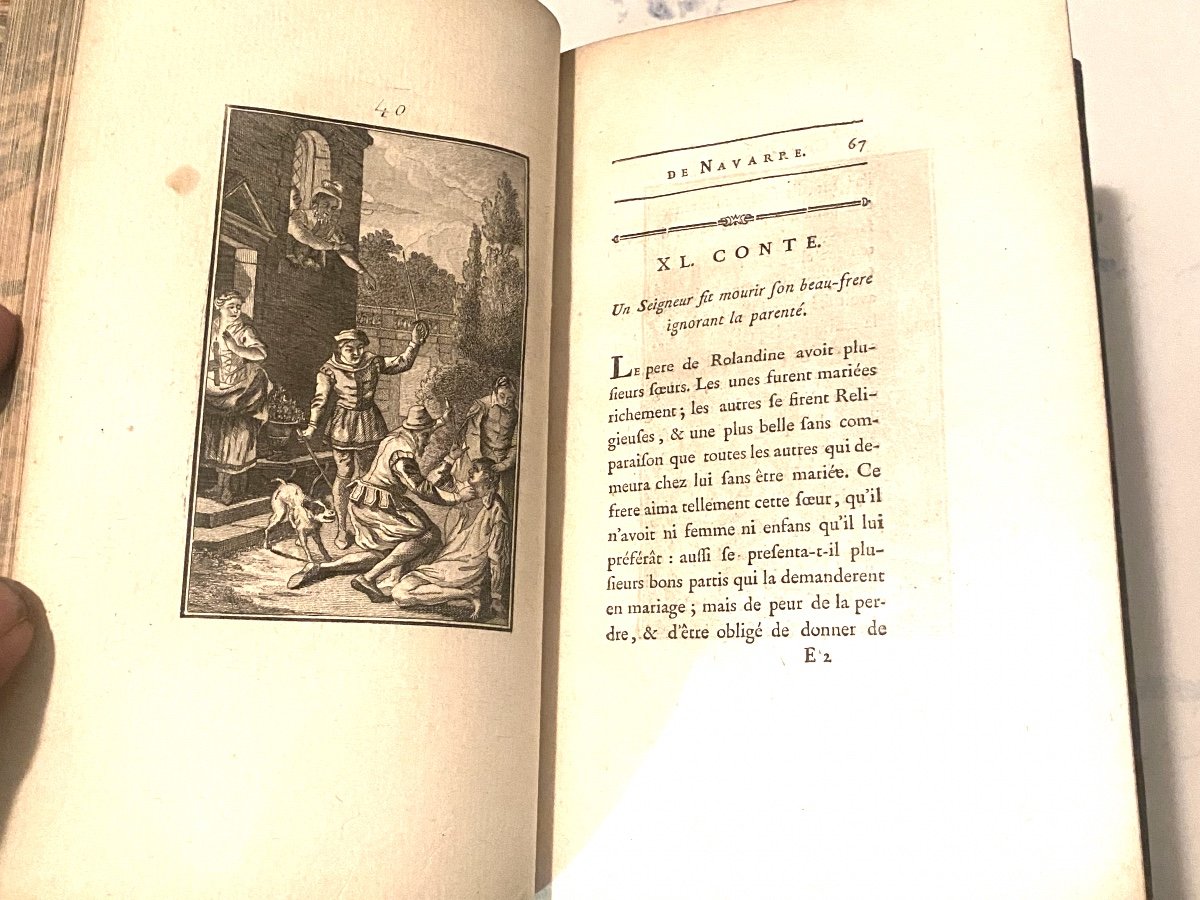 4 Beaux Vol. In 8 "contes Et Nouvelles De Marguerite De Valois Reine De Navarre Iliustrés 18ème-photo-3