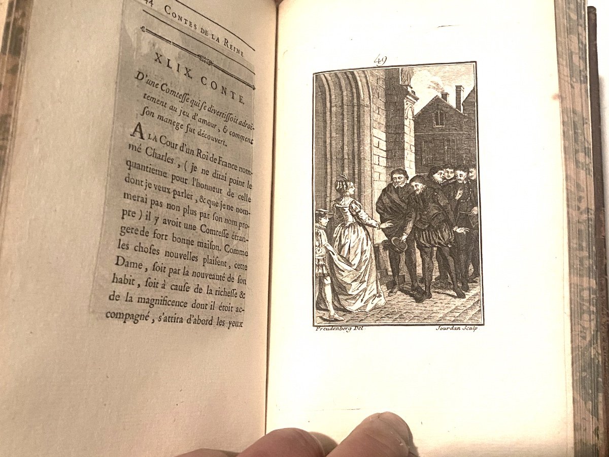 4 Beaux Vol. In 8 "contes Et Nouvelles De Marguerite De Valois Reine De Navarre Iliustrés 18ème-photo-4