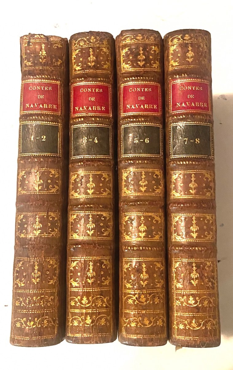 4 Beaux Vol. In 8 "contes Et Nouvelles De Marguerite De Valois Reine De Navarre Iliustrés 18ème