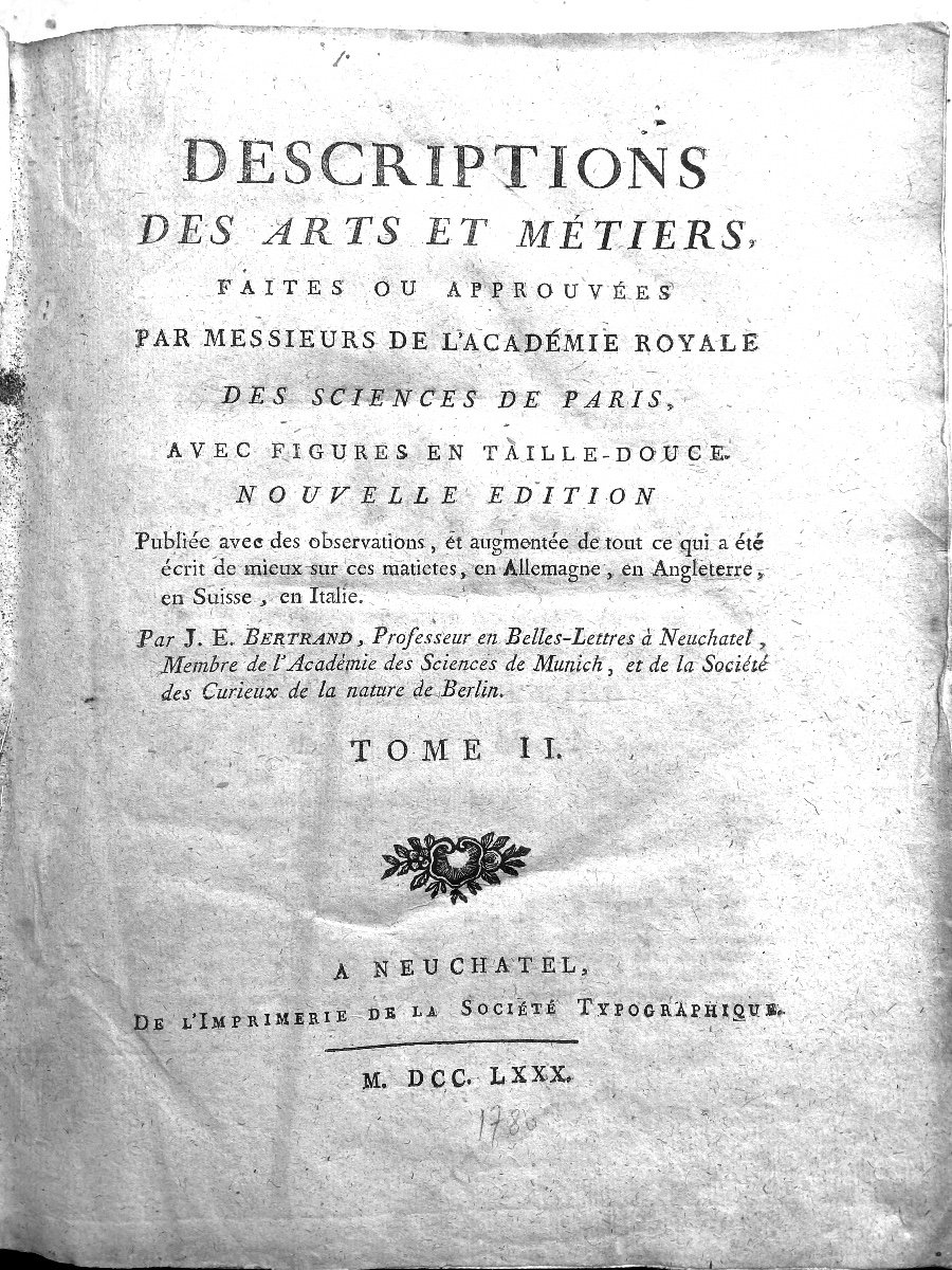 Bel In 4 Illustré De 1780, Description Des Arts Et Métiers Fourneaux A Fer Des Forges Des Mines