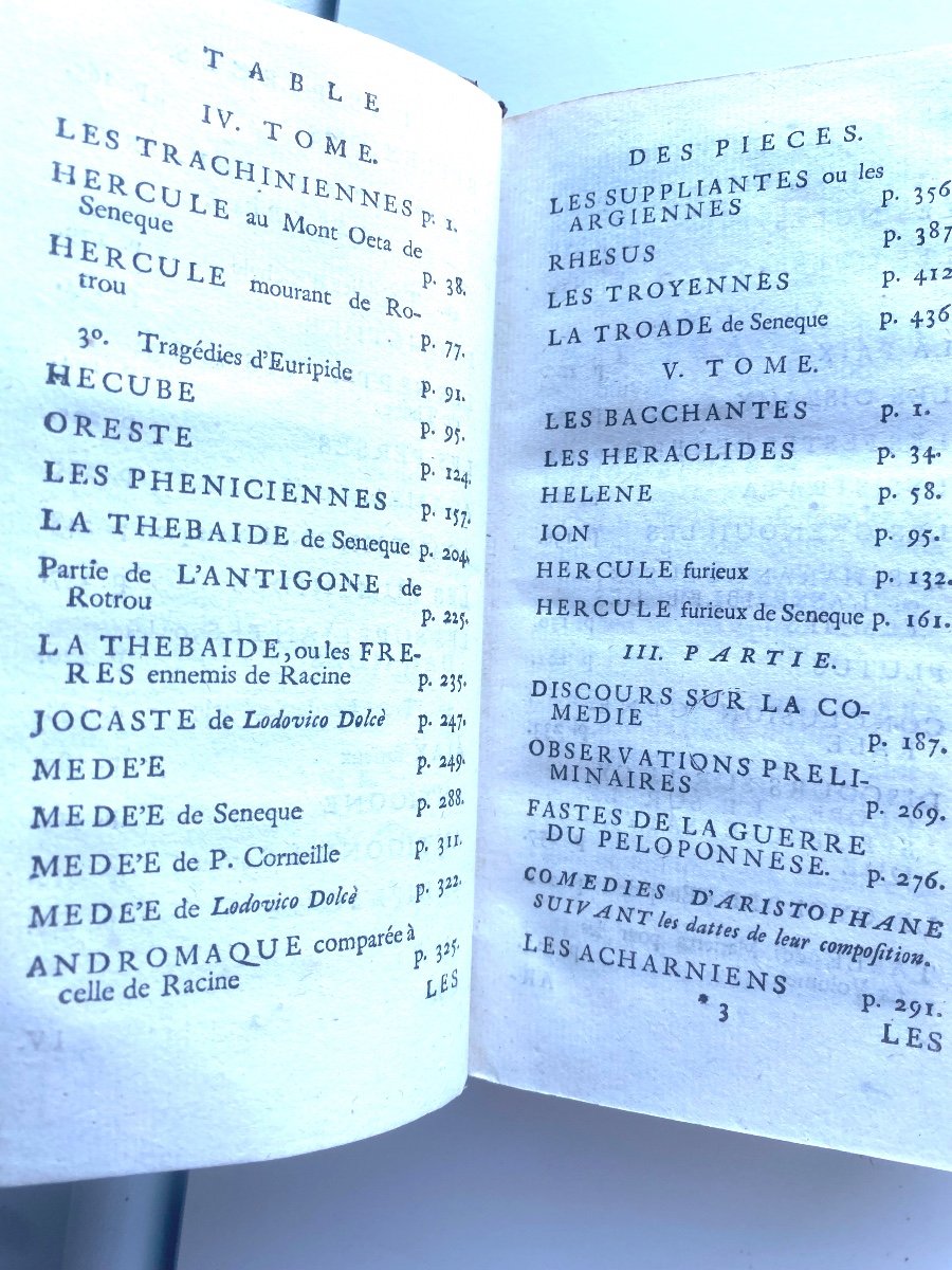 Belle Série Sur Le Théâtre Antique Par Le R.p.brumoy En 6 Volumes Un 12 à Amsterdam 1732-photo-4
