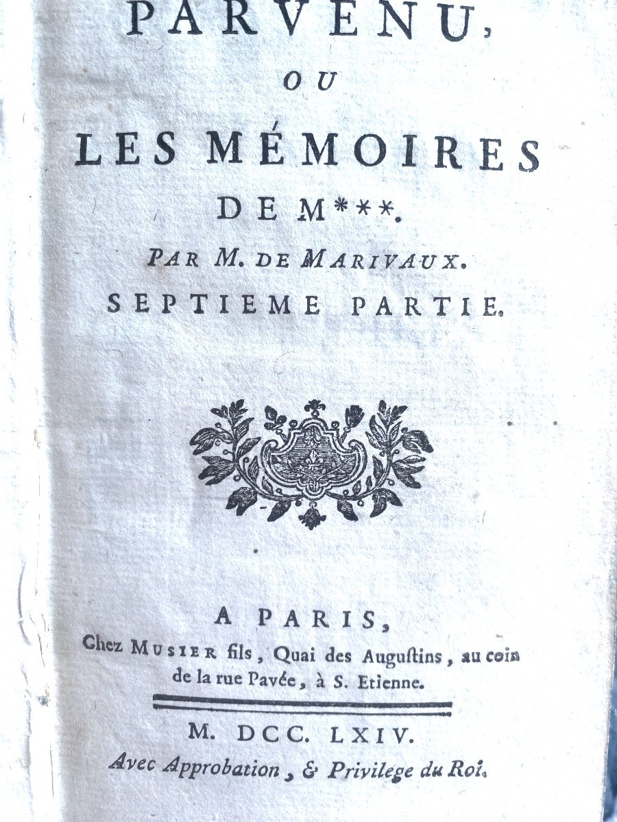 Rare And “beautiful Upstart Peasant Or Memoirs Of M…..by M. De Marivaux In 4 Volumes 1764 In Paris.-photo-7