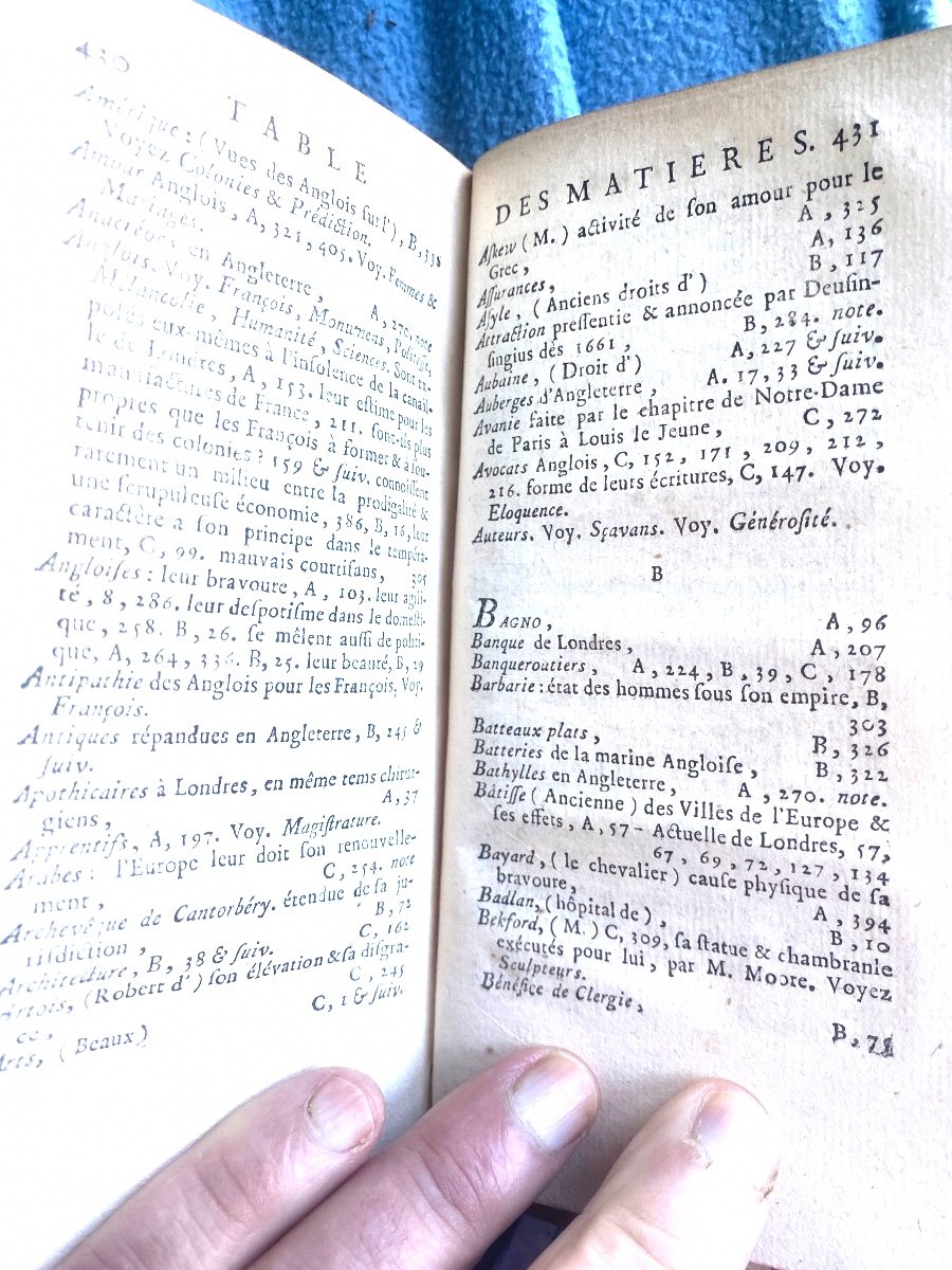  E O.  En Trois Beaux Volumes In 12  Londres Et Son Grand Plan Dépliant. à Lausanne 1770-photo-7