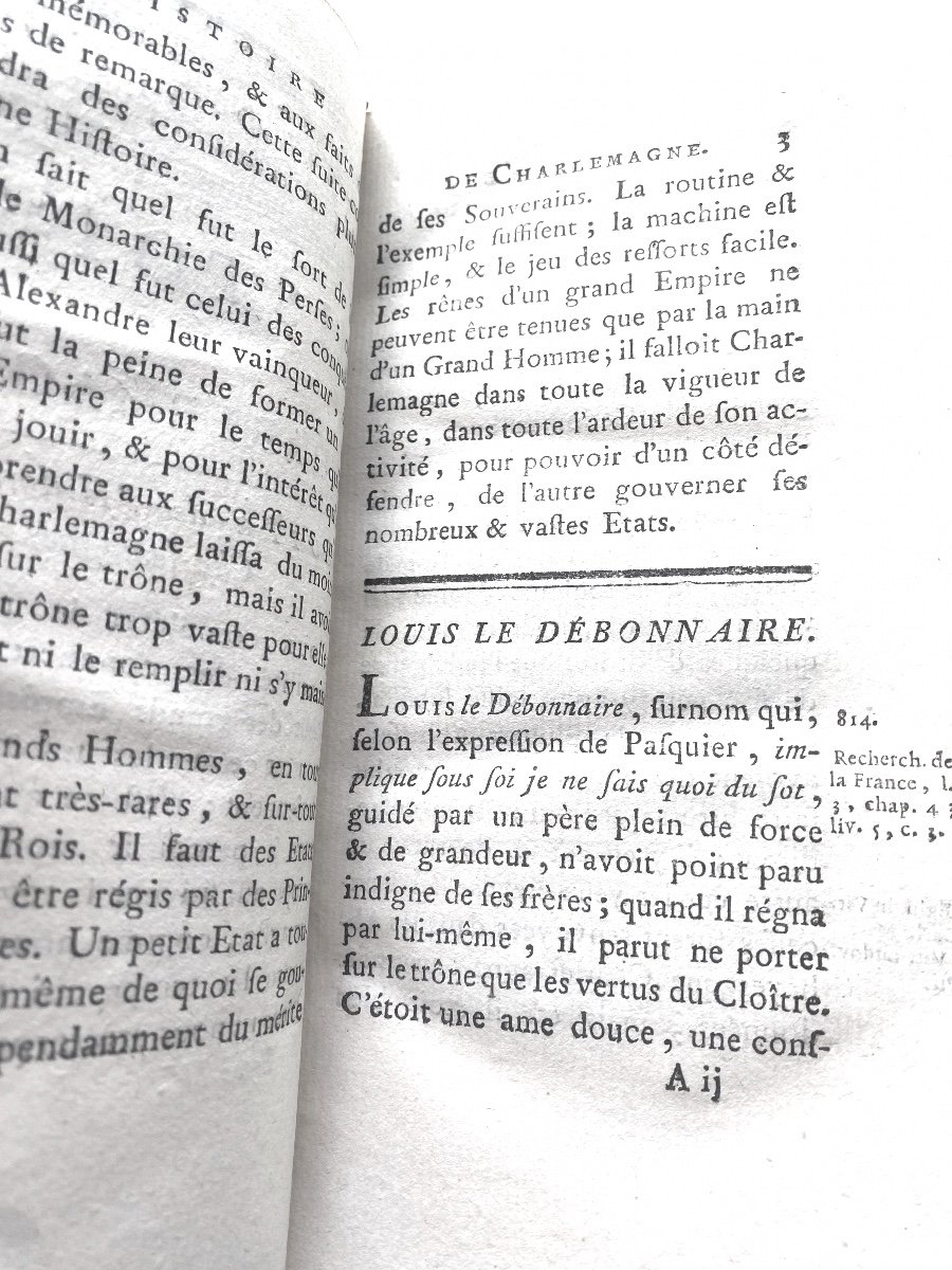 4 Beaux Volumes Paris 1782 « histoire De Charlemagne «  Par M.gaillard -photo-7