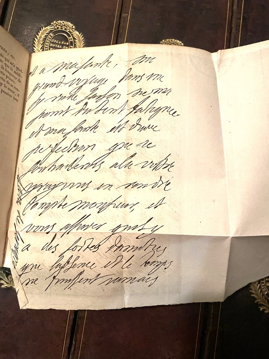 Rares Série Au  Chiffre Du Collège Royal Henri IV En 12 Vol. Lettres De Madame De Sévigné ,1818-photo-4
