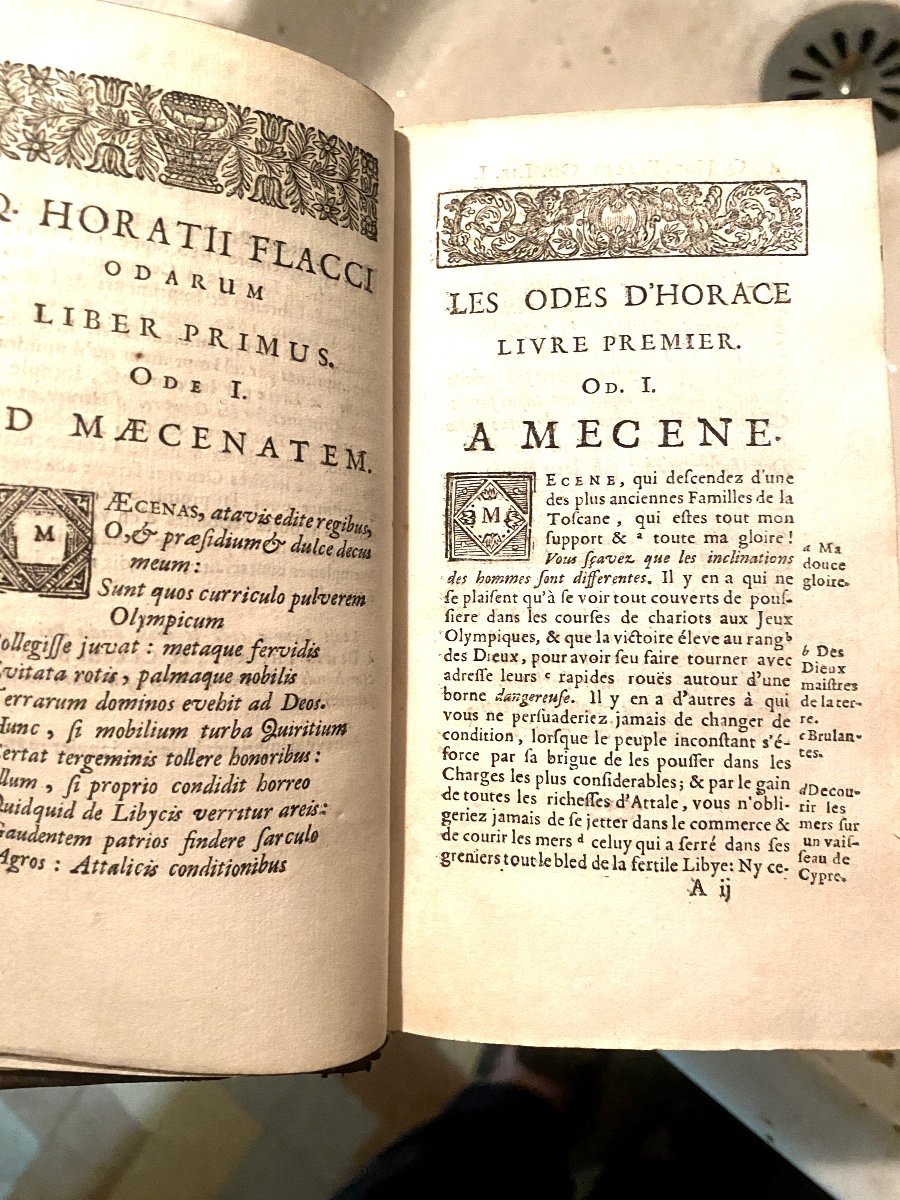 3 Beaux Vol. "remarques Critique Sur Les Oeuvres d'Horace" Nouv. Trad. Par Dacier à Paris 1681.-photo-1