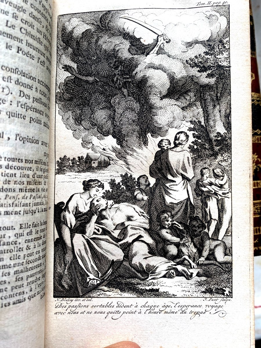 Belle Série ; 7vol. In 12 ."oeuvres Diverses De Pope , Traduites De l'Anglais Amsterdam &. 1758-photo-7