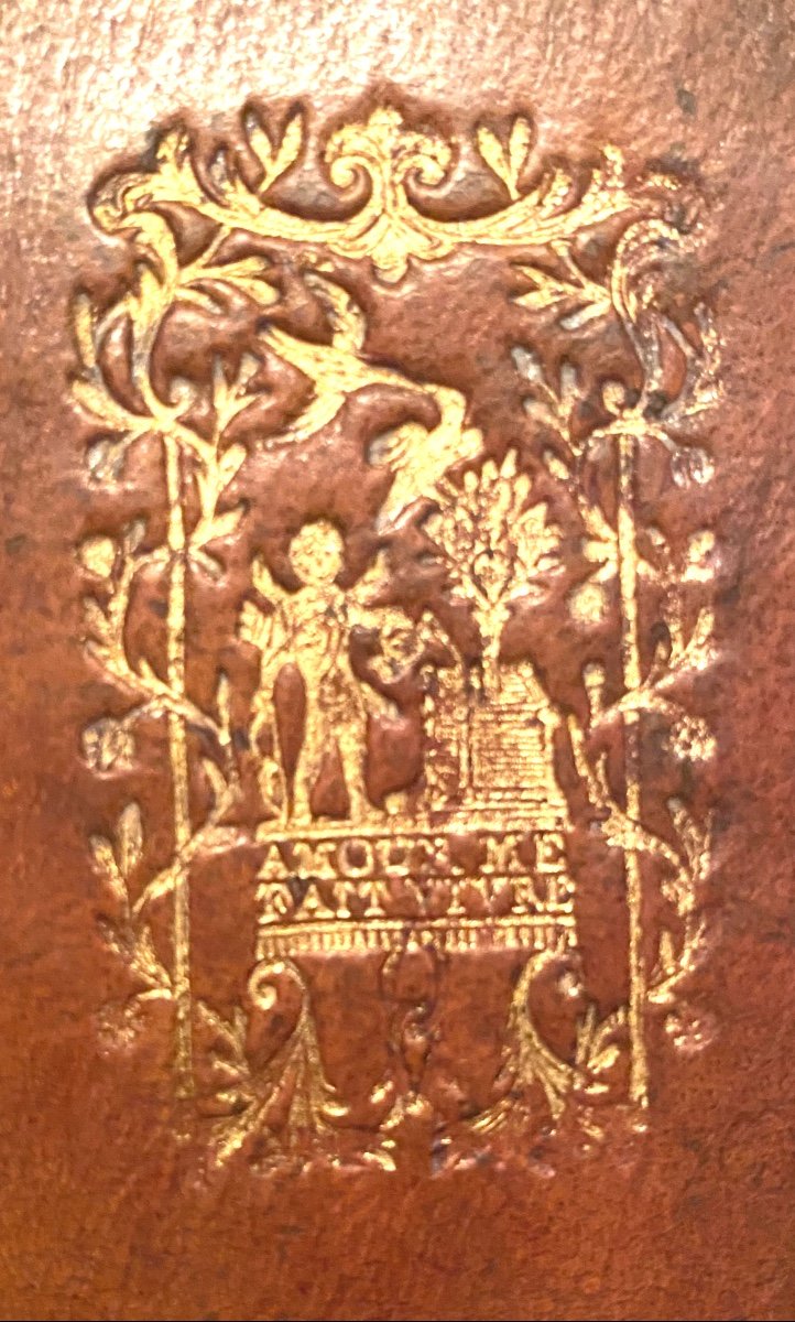Rare 18th Century Pocket Almanac. Paris 1785. “court Calendar” For The Year In Moroccan-photo-8