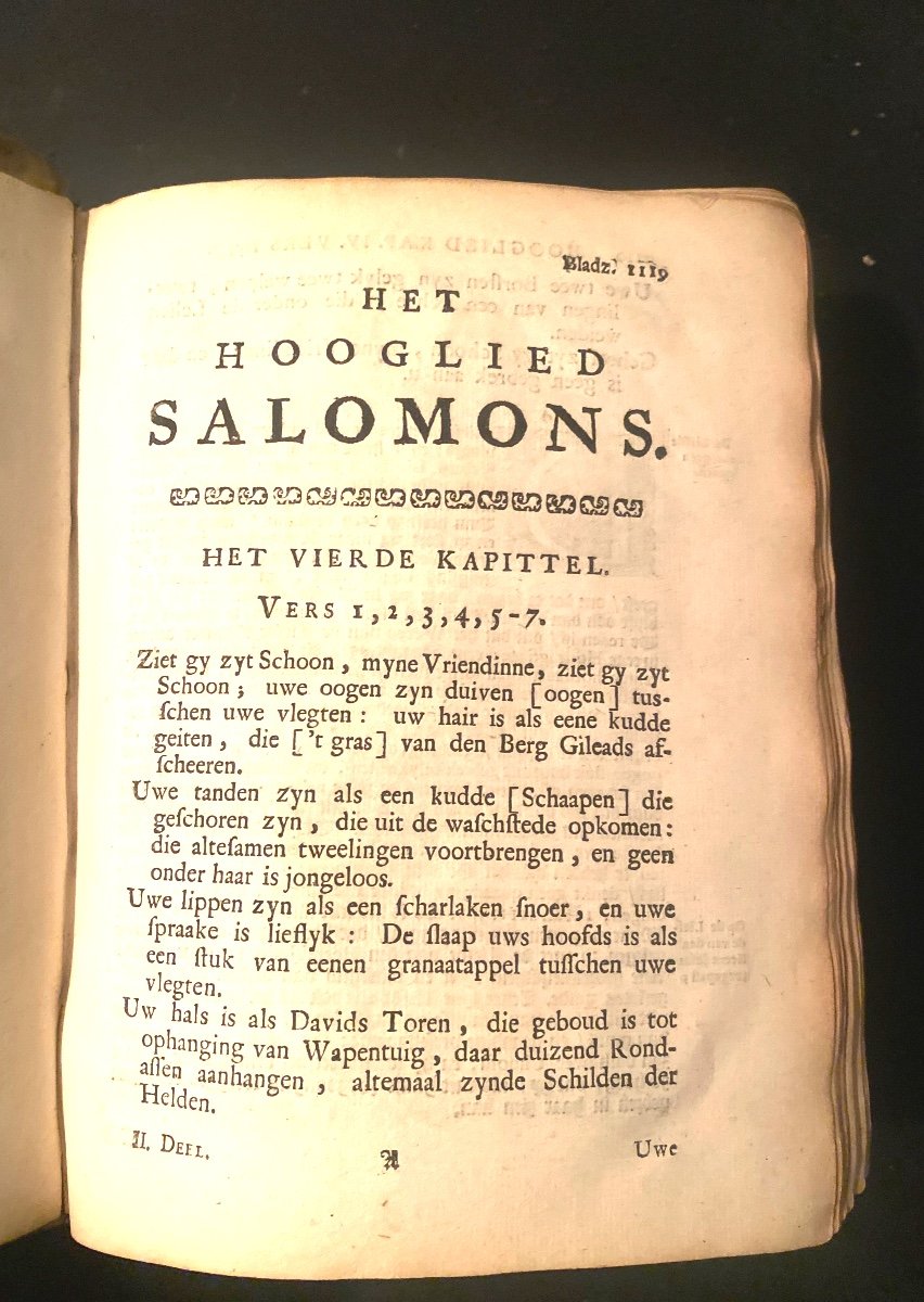 Het Hooglied Van Salomo Vertlaart En Vergeestelykt Dea" Abraham Hellenbroek ",rotterdam 1731/35-photo-6