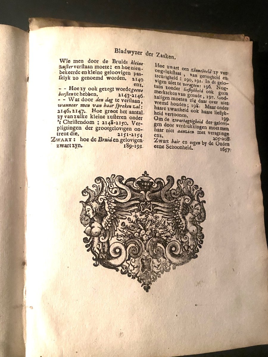 Het Hooglied Van Salomo Vertlaart En Vergeestelykt Dea "abraham Hellenbroek", Rotterdam 1731/35-photo-8
