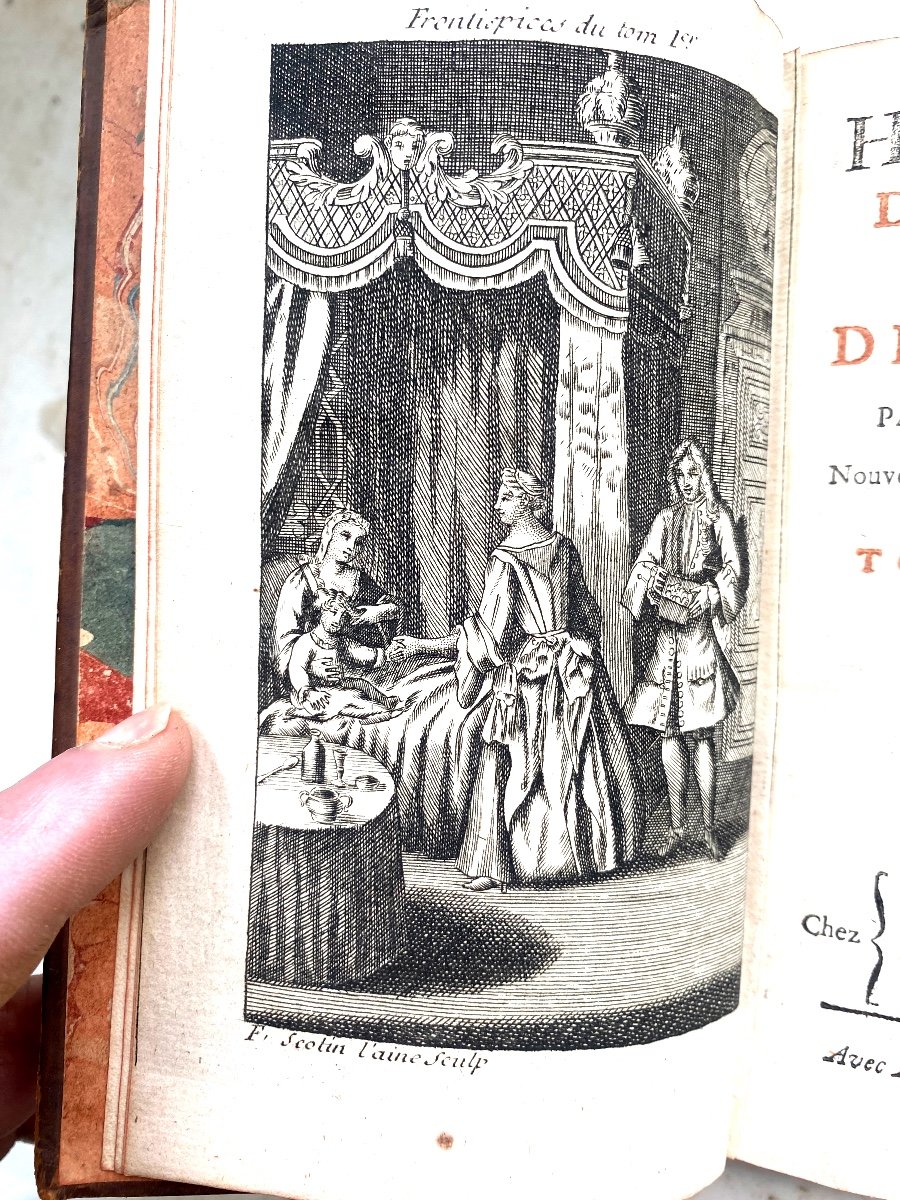 “story Of Hypolite Count Of Duglas” By Mad. d'Aulnoy, Beautiful Volume In 12 Illustrated Paris 1757-photo-1