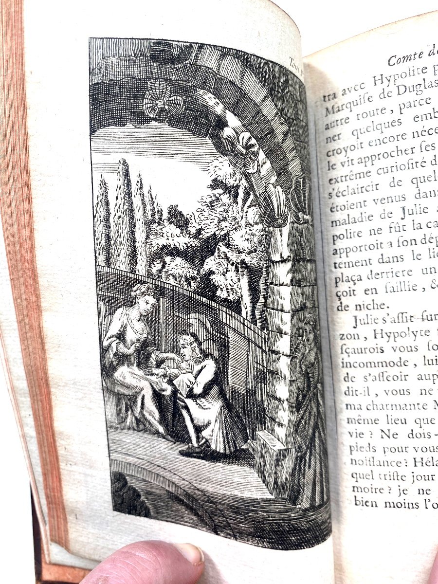 “story Of Hypolite Count Of Duglas” By Mad. d'Aulnoy, Beautiful Volume In 12 Illustrated Paris 1757-photo-2