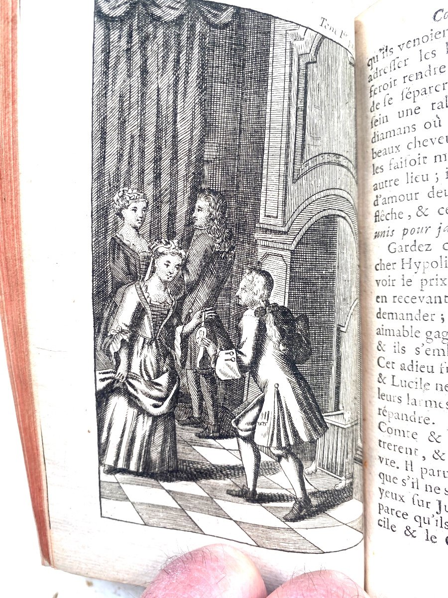 "histoire d'Hypolite Comte De Duglas " Par Mad. d'Aulnoy ,beau Volume In 12 Illustré Paris 1757-photo-4