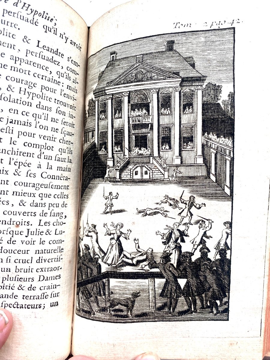 "histoire d'Hypolite Comte De Duglas " Par Mad. d'Aulnoy ,beau Volume In 12 Illustré Paris 1757-photo-6