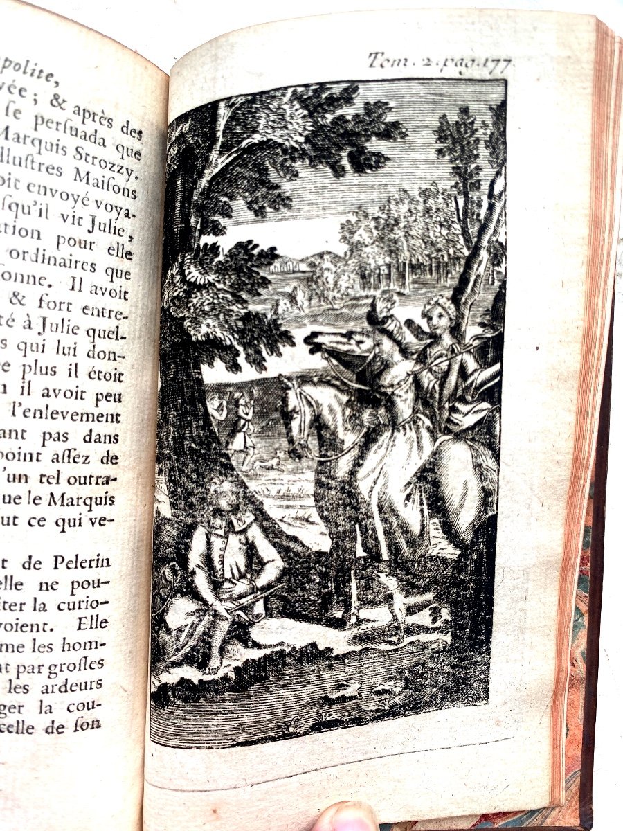 "histoire d'Hypolite Comte De Duglas " Par Mad. d'Aulnoy ,beau Volume In 12 Illustré Paris 1757-photo-8