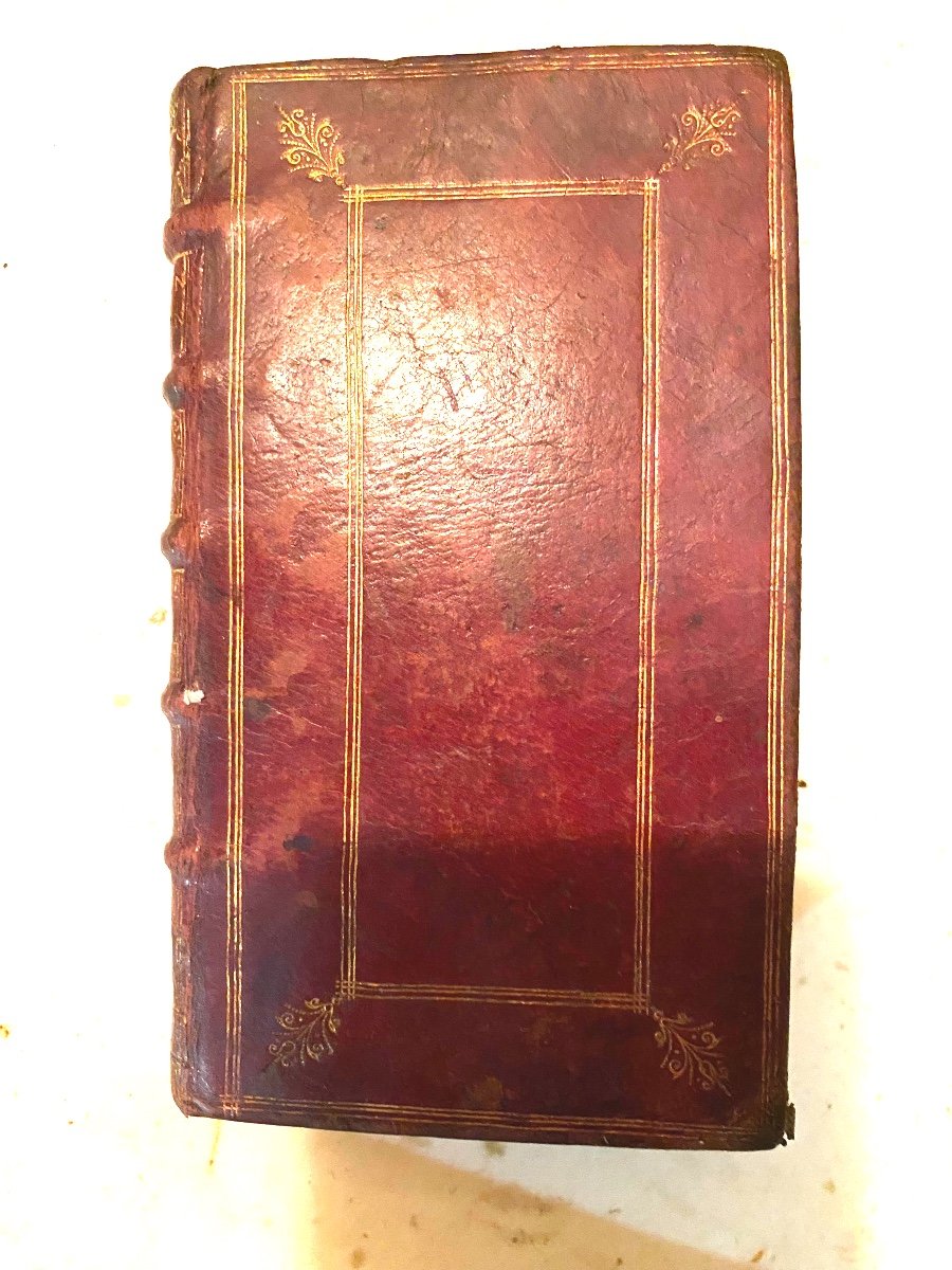 In Its Beautiful Binding In The Du Seuil Petit In 12 From 1696. Compendiosa Institutionum Justiniani-photo-4