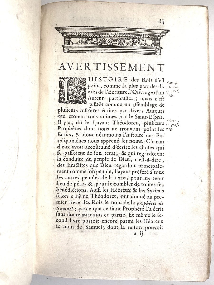 "the Last Two Books Of Kings", Transl. By Lemaistre De Sacy. In Paris 1690 Second Edition-photo-4