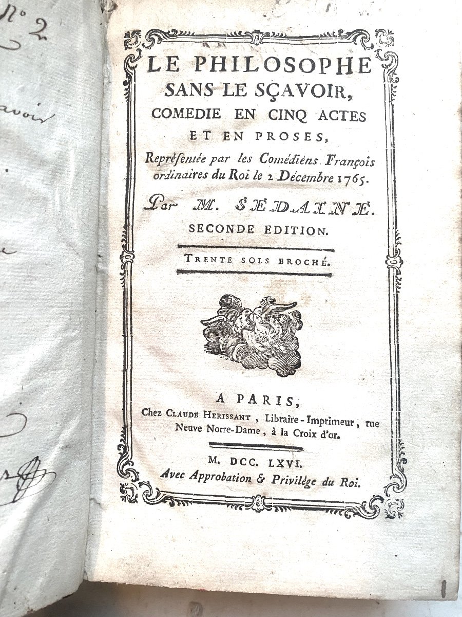 Strong Volume In 8 From 1768 To 1782; Including Eugénie By M. De Beaumarchais, In All 5 Related Pieces-photo-4