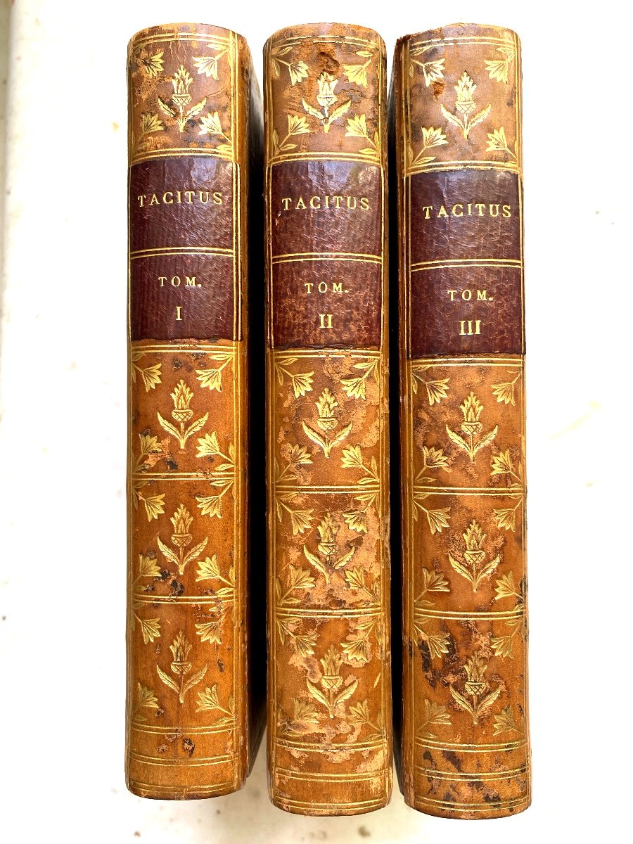  Rare: 3 Volumes In 12.new Condition By Barbou "c.cornelii Taciti Quae Exstant Opéra; Paris 1793