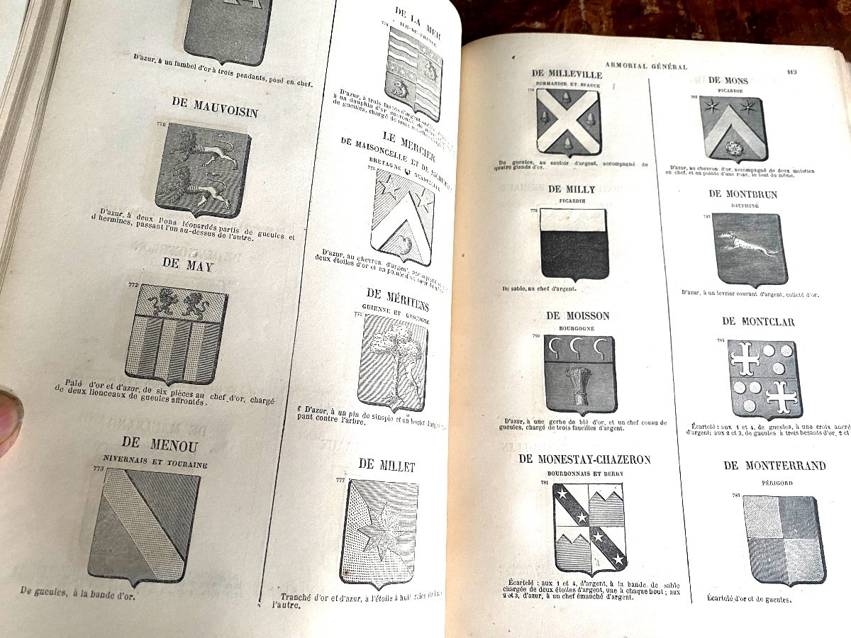 La Science Du Blason Accompagnée Par Un Armorial Général Par M. Le Vicomte De Magny ,paris 1843-photo-5