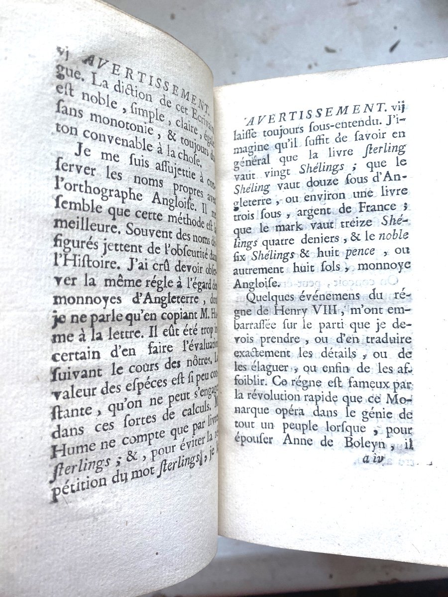 De La Bibliothèque De La Princesse De Condé "Histoire De La Maison De Tudor Par David Hume 1763-photo-4