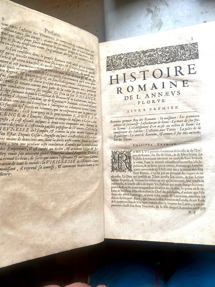 Superbe Infolio De 1637 ,  à Paris , Histoire Romaine" Par F.n. Coeffeteau , Chez N. & J. Coste-photo-7