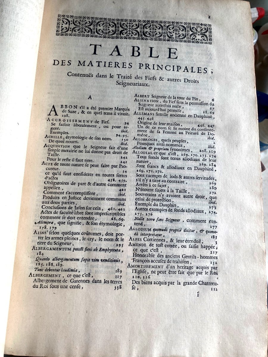 Beautiful Large Book Treatise On The Use Of Fiefs And Other Seigneurial Rights, By: D De Salvaing-photo-5