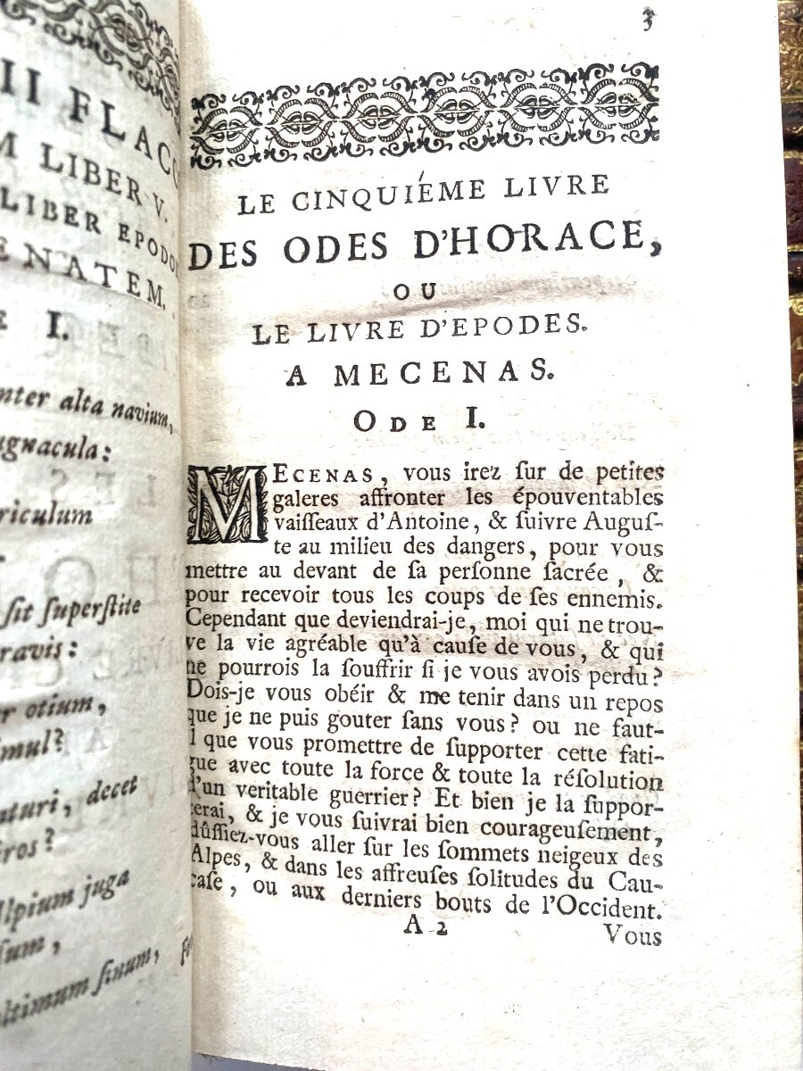 Magnificent Series In 10 Vols. "works Of Horace;; With Notes, Mr Dacier; Amsterdam. 1727-photo-3